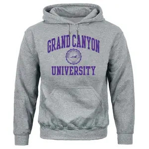 Grand Canyon University Heritage Hooded Sweatshirt (Charcoal Grey)