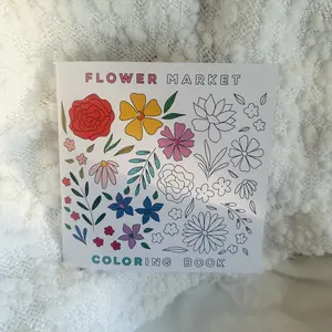 Flower Market Coloring Book