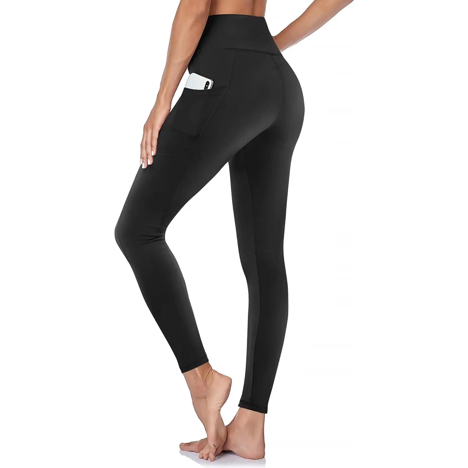 Women's High Waisted Full Length Slim Fit Leggings - Buttery Fabric, 4-Way Stretch, Sporty Chic, Soft Opaque, Tummy Control Printed Pants for Yoga, Running