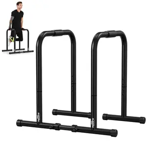 RELIFE SPORTS 3 in 1 Heavy Duty Dip Station | Pull Up Stand & Push Up Parallette | Stabilized Fitness Equipment for Home Gym Enthusiasts