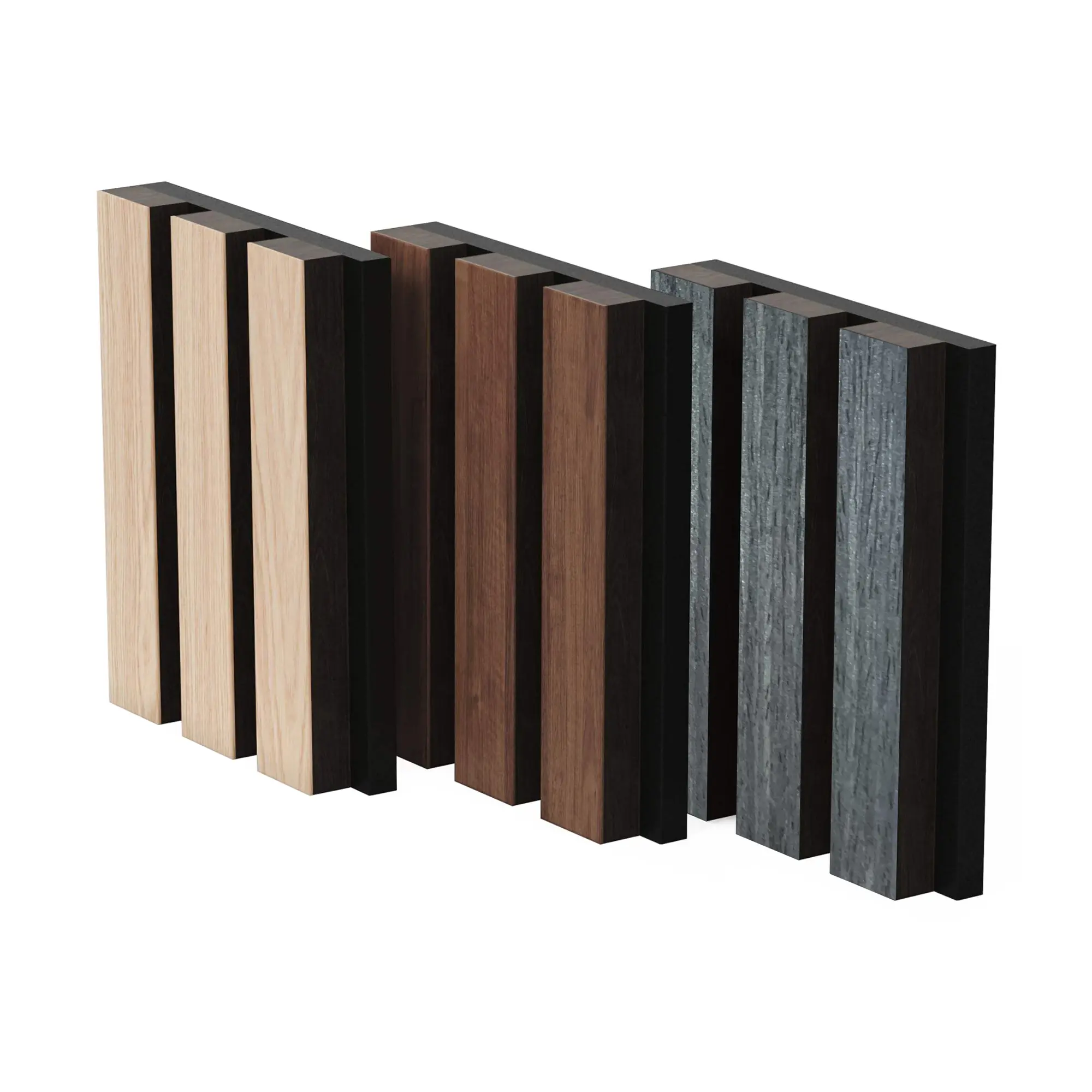4-Piece Pack Veneer Sound Acoustic Wood Wall Panels
