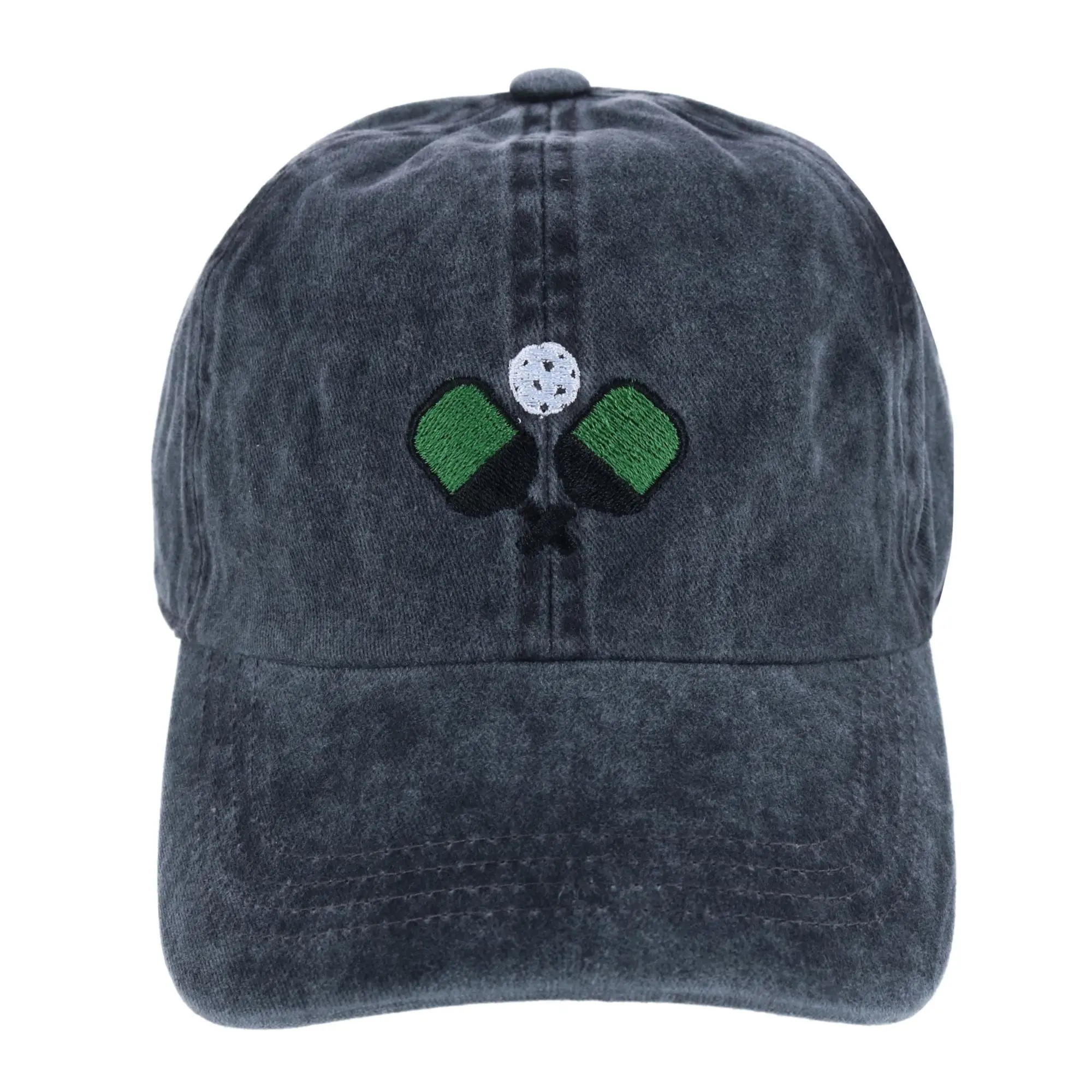 David & Young Women's Embroidered Pickleball Washed Baseball Cap, Baseball Caps