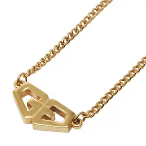 Pre-owned Givenchy 1 Small Leather Goods G Logo Necklace gz