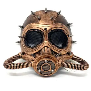 Steampunk Masquerade Party Mask, Scary Horror Devil Masks for Halloween Costume Cosplay