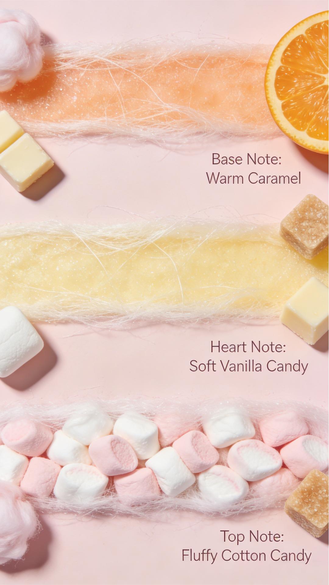 Mother's Day Gift-Vital Luxury Cotton Candy Scented Bath-3 Travel Set - 3oz Shower Gel,3oz Body Lotion, 3oz Body Mist & 2.5oz Bath Salts | SilkyLather, All-Day Freshness, Intense Moisture | Ideal Gift forMom, Wife, Sister & Girlfriend