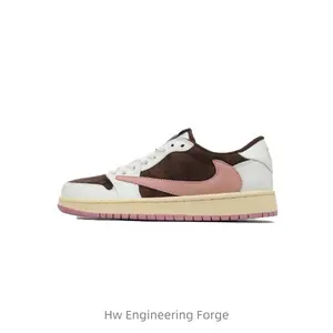 Comfortable, versatile, snug, wear-resistant low-top sneakers for women in brown powder