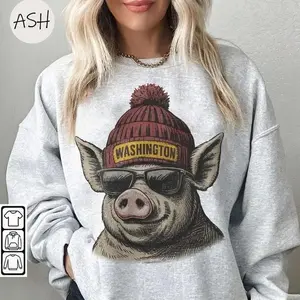 Vintage 90s Washington Football Mascot Sweatshirt T-Shirt, Washington Hoodie, #CCommanderrr merch, Sweater Washington Fan Gift, Washington T-Shirt Hoodie