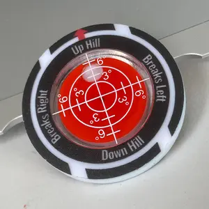 High Precision Golf Ball Marker, Durable Abs Material Golf Ball Marking Tool, Level with Scales, Enhance Your Putt Game, Golf Accessory