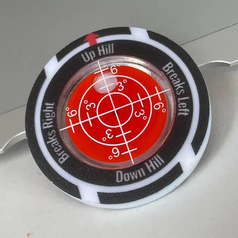 High Precision Golf Ball Marker, Durable ABS Material Golf Ball Marking Tool, Level with Scales, Enhance Your Putt Game, Golf Accessory, Golf Gear, Golf Item