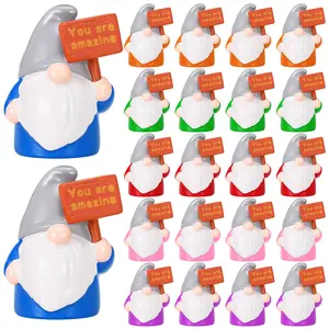 Employee Appreciation Gift Mini Gnomes Figurines 3D Gnomes Statues with Motivational Quotes Tiny Gnome Ornament Desktop Decorations Emotional Support Appreciation Gift for Coworkers Staff Friends Students Teachers Graduation Party Favors