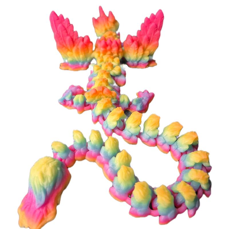 Glows in the Dark Rainbow Unicorn Dragon 21" - Vibrant Colors & Unique Design for Kids