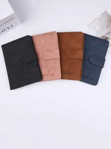 PU Leather Rfid Passport Holder, Passport Cover, Multi-Card Slot Travel Wallet, Unisex Document Case for Overseas Trips, Work, Study, Visa, Ryanair Boarding Pass