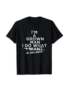 Funny Couple Graphic Print T-Shirt, Pure Cotton Loose Fit Unisex, Casual Humorous Man Slogan Short Sleeve, Summer Comfortable Tee