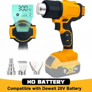 Cordless Heat Gun for Dewalt 20v Battery, 1022℉ Fast Heating Soldering Hot Air Gun for Shrink Tubing, Heat Gun For Crafts, Shrink Wrap， Electronics, Resin，Wire Connectors(Without Batteries) Power Tool