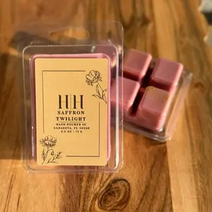 H|H Saffron Twilight 2.5oz 71g Scented Wax Cubes for Home Fragrance Hand Poured in Sarasota,FL