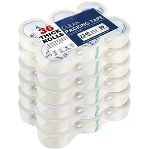 Clear Packing Tape, 36 Rolls Heavy Duty Packaging Tape for Shipping Packaging Moving Sealing, 1.88 inches Wide, 65 Yards Per Roll,  2340 Yards