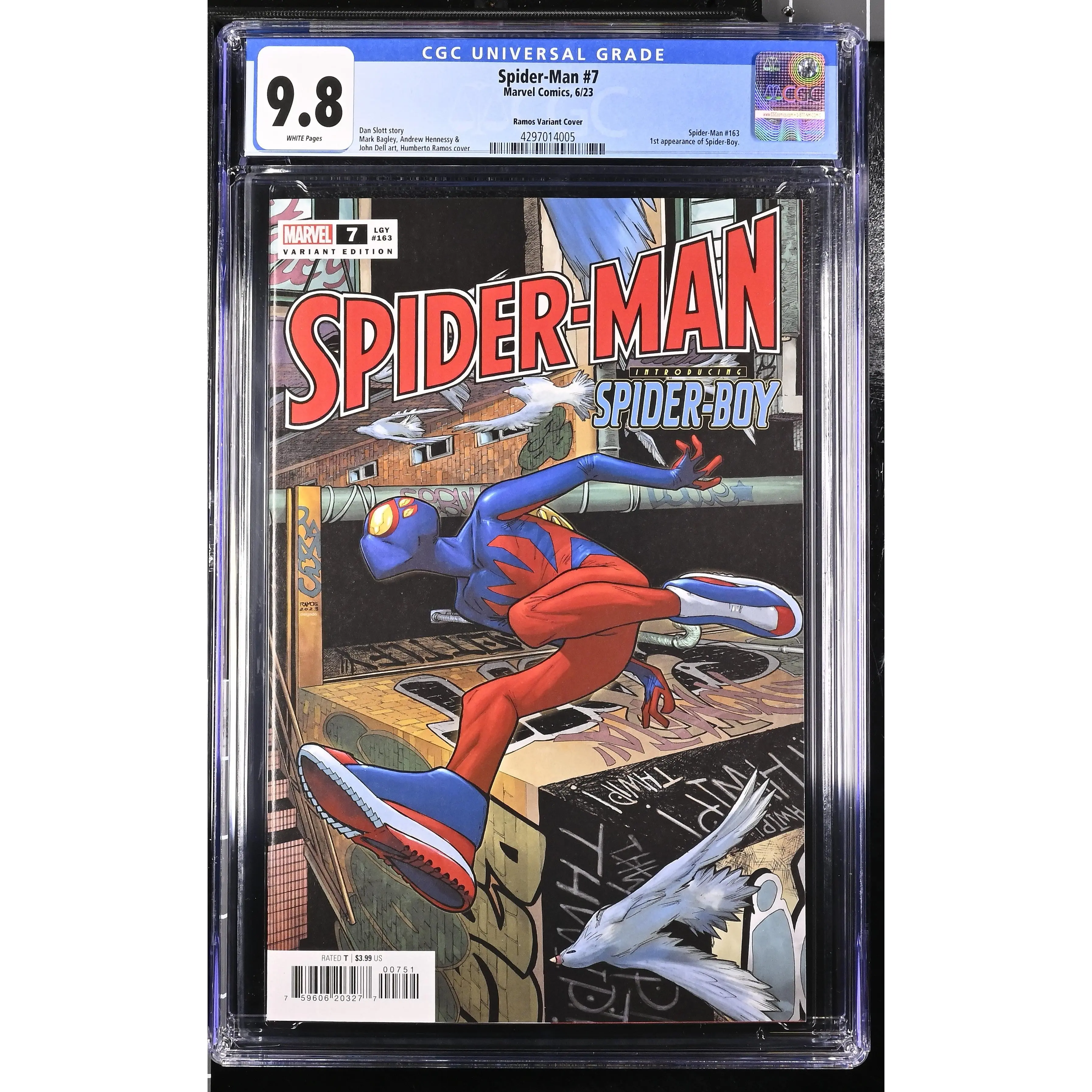 Spider-Man 7 6/23 Marvel Comics Ramos Variant Cover  CGC 9.8