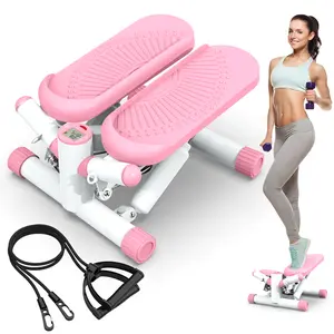 【SAVEYOUR】Steppers for Exercise, Twist Stair Steppers with Resistance Bands for Home Fitness,Max 330LBS,Stair Steppers with LCD Monitor