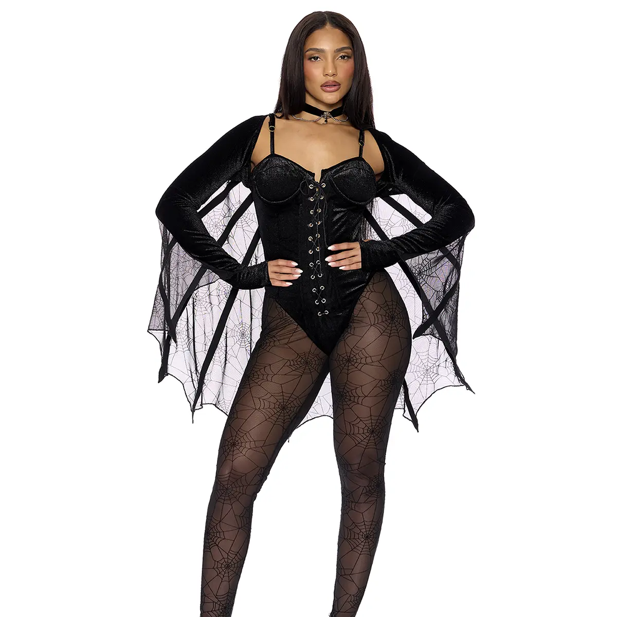 Forplay Women's Halloween World Wide Web Spider Costume