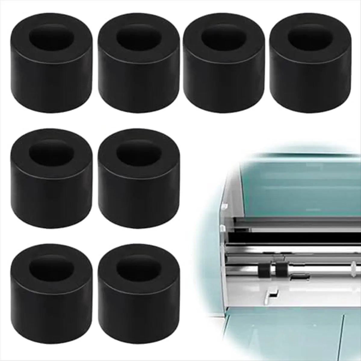 8Pcs Rubber Roller Replacement Compatible Rubber Wheel Mat Guide Rubber Roller for CricutRepair Accessories,Long-Lasting
