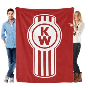 Kenworth Throw Blanket for Bed,Soft Collage Blanket for Bedroom,Cute Blanket Funny Room Decor Flannel Blankets for Bed SofaThanksgiving Father's Day Holiday Warmth Christmas Gifts