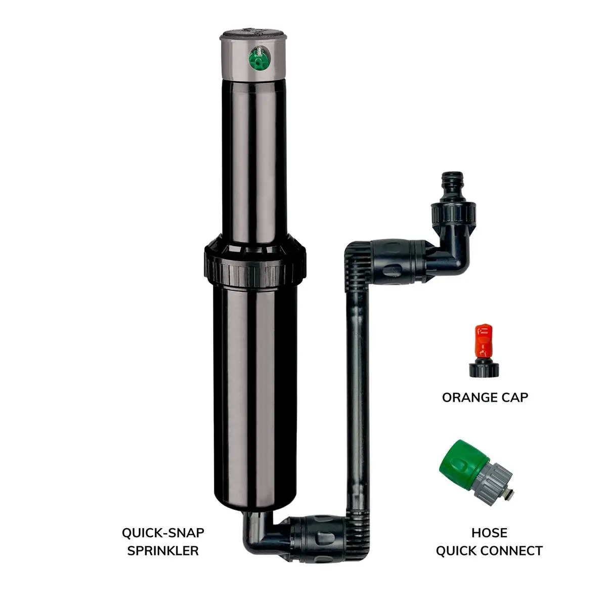 212 MAIN 5 in. Compact Quick-Snap-in Ground Burial Garden Lawn Sprinkler - Automatic Watering Devices, Quick Connect Watering Equipment, Adjustable Nozzles, 40°-360° Rotation, Garden Accessories