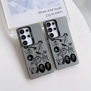 Cartoon C-CoralinesPhone Case Suitable for Samsung Galaxy S26 S25 S24 A37 A57 A17 A07 A56 A26 A36 A55 A35 A06 A16 A05 A14 A24 A34 A54 A15 A05s A04e A25 S23 S22 S21 S20 FE Ultra Plus Edge 4G 5G Anti Fall Matte Back Cover