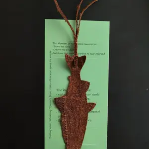 Fish Leather Bookmark - Unique Design for Book Lovers