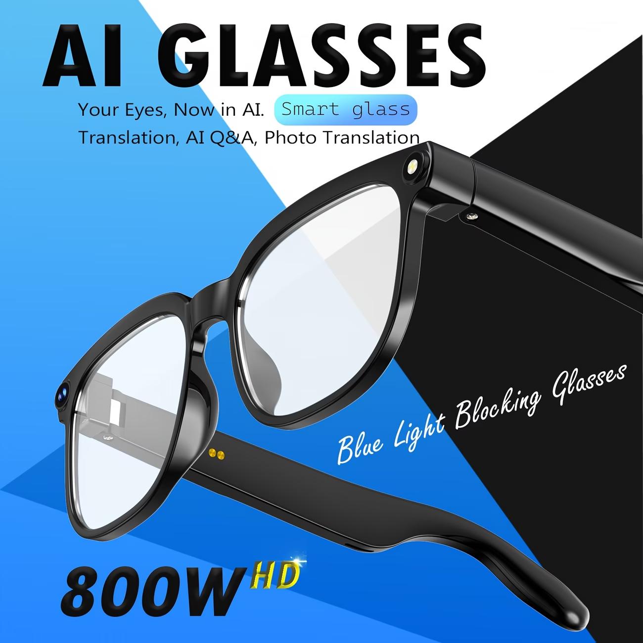 AI Travel Assistant: Smart glasses that support Bluetooth, video recording, UV protection, and real-time multilingual translation
