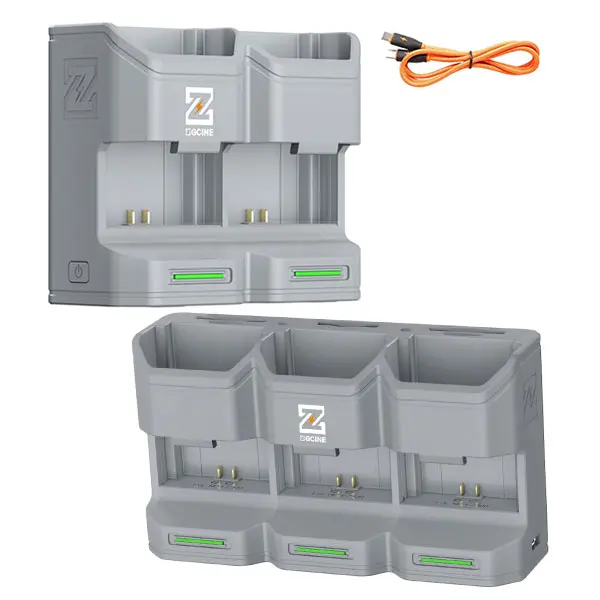 ZGCINE PC2-FZ100 2/3-Slots PD Fast Charge Charging Case for NP-FZ100 Battery Sony a7R IV/V, a7 III/IV, a7C II, a6600, a6700, ZV-E1, ZV-E10 II