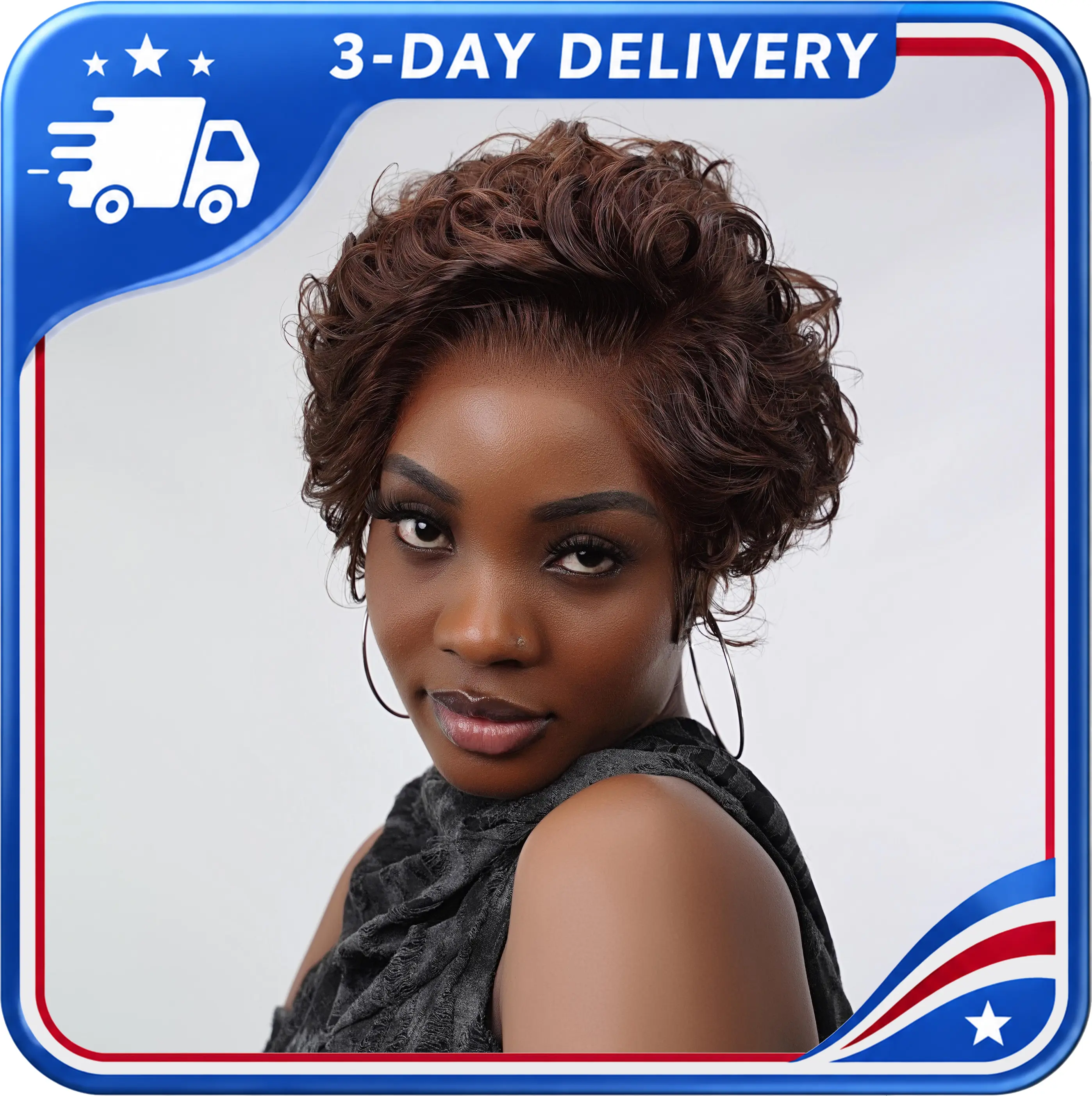 Dultev 13x6 Glueless Bixie Cut Wigs 008 for Women 180% Density Wear Go Lace Front Layered Luxury Beauty Curly HD Human Hair Wig #DealsforYouDays summerwins