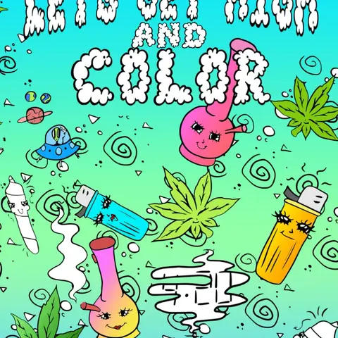 Hilarious English Adult Coloring Book - Relax & Color Indulgence, Soft Cover, Glossy Finish, Solid White Paper, Paperback, Bonus Pages, 15 Glow Designs, Blacklight-Reactive Office Art Supply, Colored Pencils/Crayons Compatible, Works with Art Markers Pen