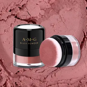 Blush puff, naturally plump and saturated, long-lasting and waterproof natural blush, brightens the complexion, lasts all day, moisturizing and brightening in berry, coral, and pink shades, easy to apply, brings a good complexion for the day