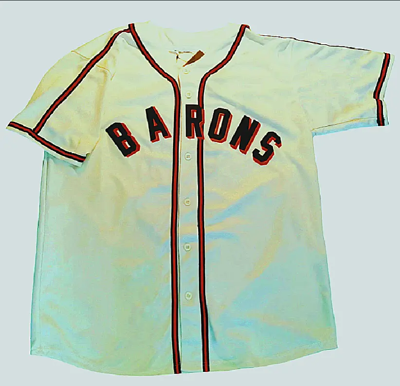 Barons white baseball Jersey