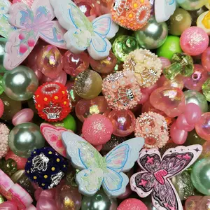 【D.P.C】Color Thems -  Acrylic DIY Beads Mix - 150ml 300ml 650ml Sizes for Bracelets Phone Charms Necklaces Hair Beads Bag Chains Earrings Rings Hair Ropes