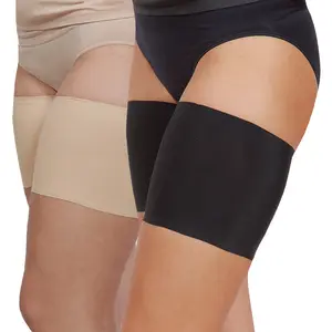 UNISEX Thigh Bands By Bandelettes - 2 Pair BUNDLE Simple Comfortable Underwear Spandex Womenswear Work Out Protective Sleeve