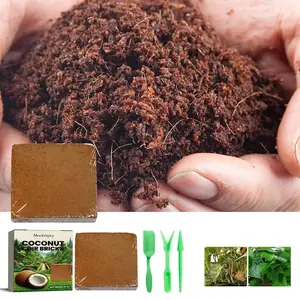 Organic Compressed Coco Bricks - Natural Fiber Brick for Use in Various Applications