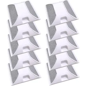Road Reflectors Pack of 10 | 4 by 4 inch Street Pavement  Asphalt Stud Markers |  for Speed Bumps, Sidewalks, Pedestrian Crossings, Freeways  Driveways | Industrial Grade (White)