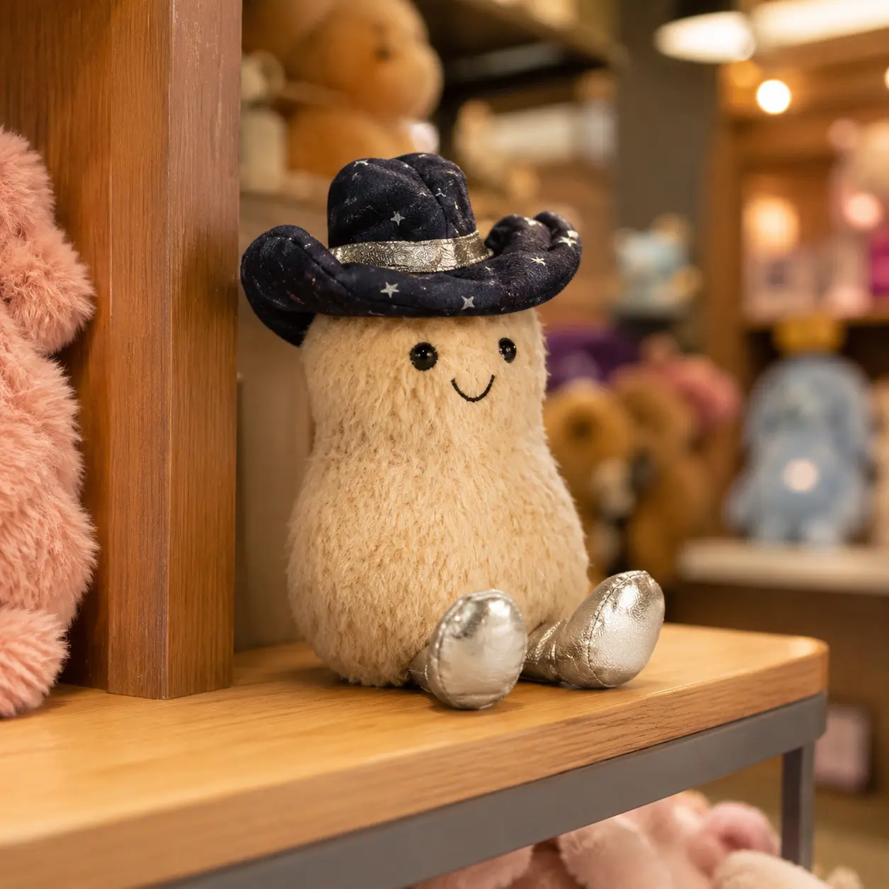 Jellycat Cowboy Peanut Stuffed Animal – Soft Western-Themed Plush Gift for Kids & Collectors