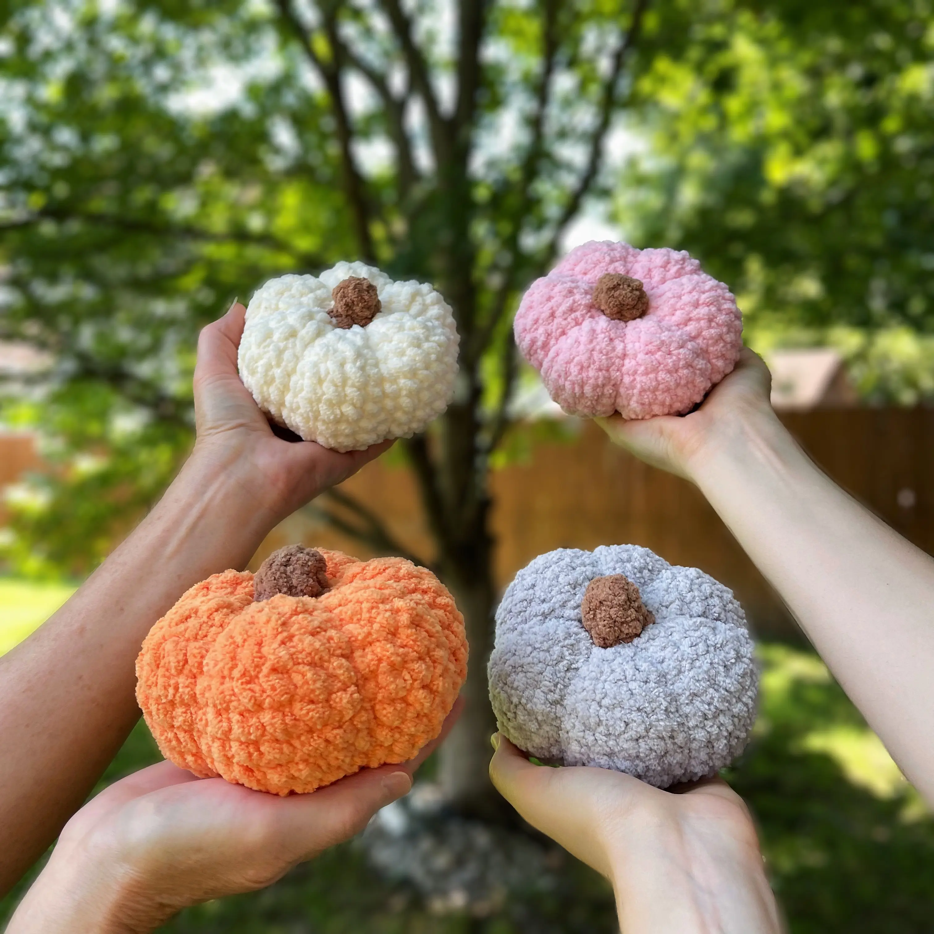 Handmade Crochet Small Pumpkin Plushie