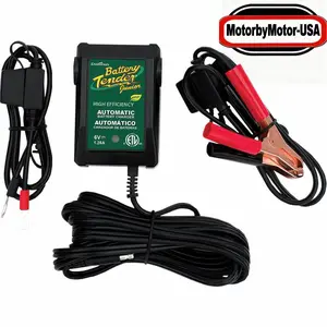 Motorbymotor Battery Tender 021-0123 12V Smart Charger & Auto Battery Maintainer for Lead-acid Batteries with LED Indicators and Optimal Charging