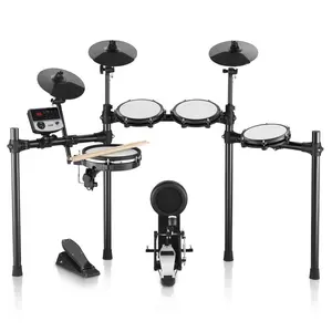 VEVOR Electric Drum Set, 32 Drum Kits 480 Sounds Electronic Drum Kit, USB MIDI Supported 8 in Quiet Mesh Snare Electric Drum Set with 10 in Cymbals Drum Sticks Headphone, for Beginners AdultsVEVOR Super Brand Day