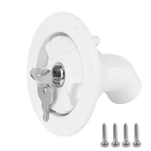 Car Water Inlet Filter, 3 Counts Car Water Inlet Filter Lockable Gravity Fresh Water Fill Hatch, RV Boat Camper Trailer Caravan Accessories