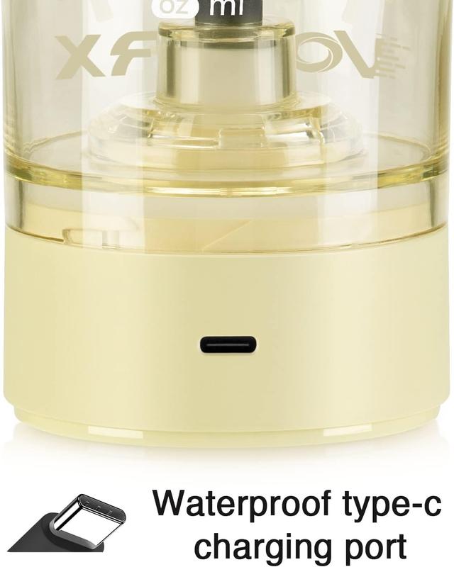 VOLTRX Premium Electric Protein Shaker Bottle, Made with Tritan - BPA Free - 24 oz Vortex Portable Mixer Cup/USB C Rechargeable Shaker Cups for Protein Shakes