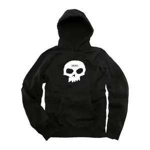 Zero Skateboards Hoodie Single Skull Black