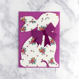 Die-Cut Bunny Easter Card