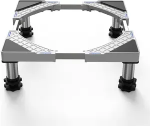 SEISSO Fridge Stand-Adjustable Dryer Stand with 4 Heavy Duty Feet Increase 7-8.6inch Height Max Load 770LB/350KG Base Stand for Washer Refrigerator Washing Machine Dryer