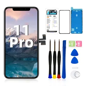 EFAITHFIX for iPhone 11 Pro LCD Screen Replacement 5.8 Inch Display 3D Touch Screen Assembly Digitizer with Repair Tools Kit Tempered Glass Protector Waterproof Adhesive for Model A2160, A2217, A2215