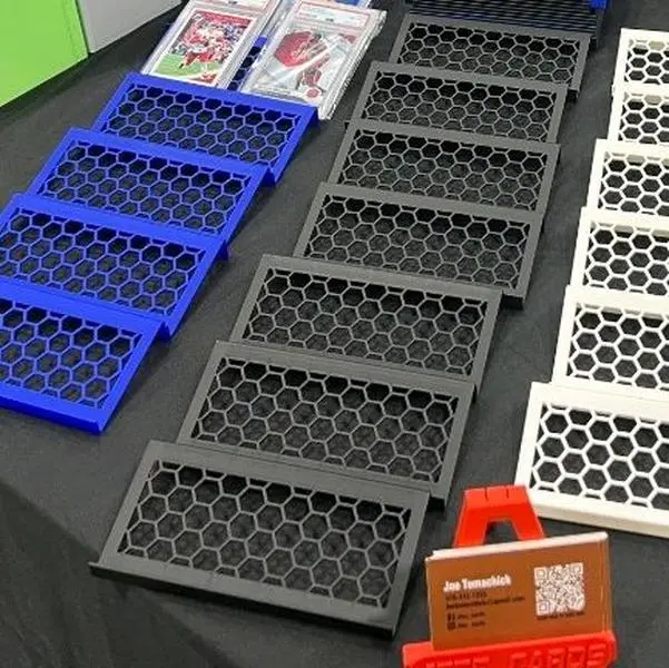24-Count Sports Card Risers, Clear Display Case for Organizing and Showcasing Collectible Trading Cards