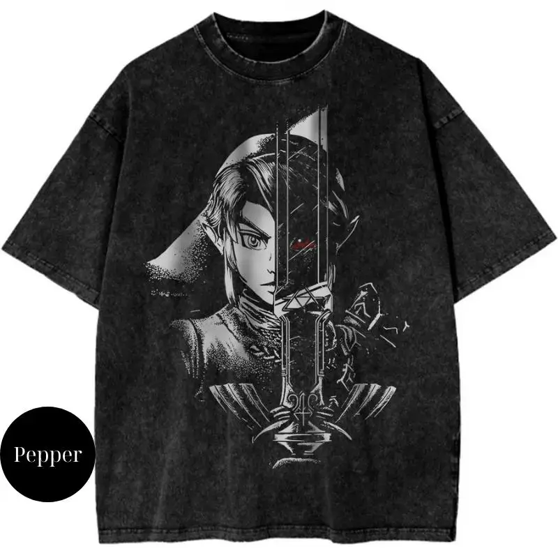 valentine shirts Link Shirt, The Legend of Zelda Shirt, Game Shirt, Vintage T-Shirt, Unisex Cotton Crewneck T-Shirt-Medium, Short Sleeve, Casual Streetwear Printed Tee
